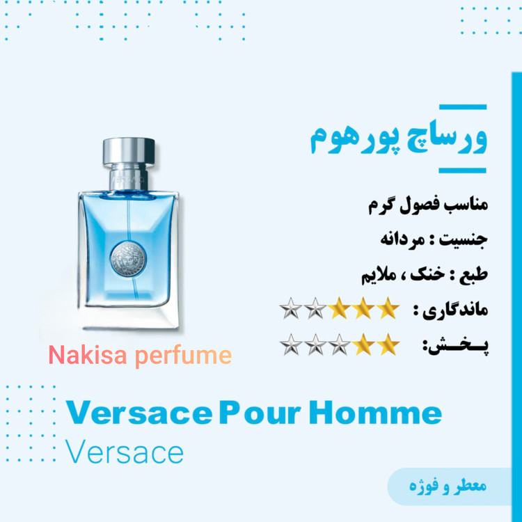 عطر مردانه پرفیوم ورساچه پور هوم (10میل) فرانسه گرید Hi
