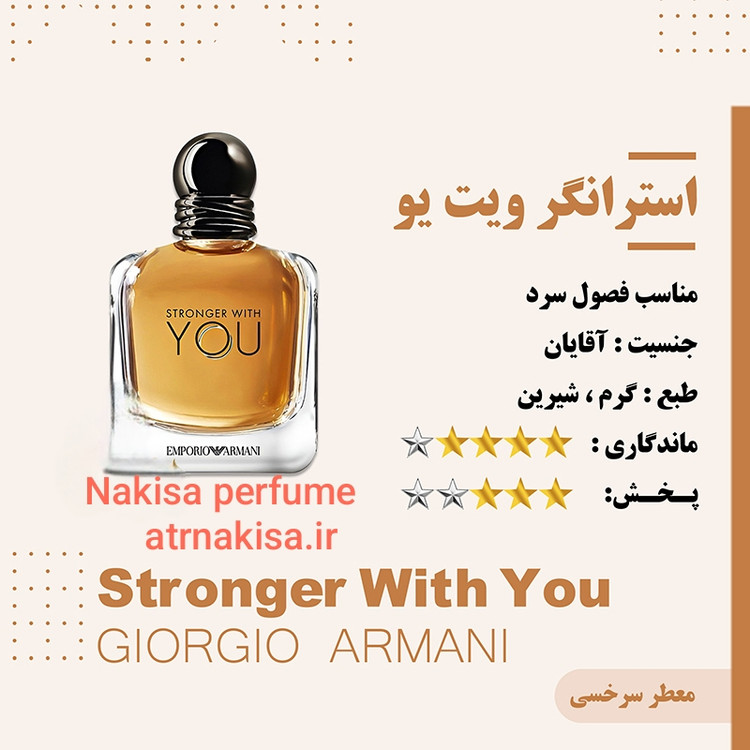 عطر استرانگر ویت یو مردانه پرفیوم (10میل) فرانسه گرید Hiتضمینی